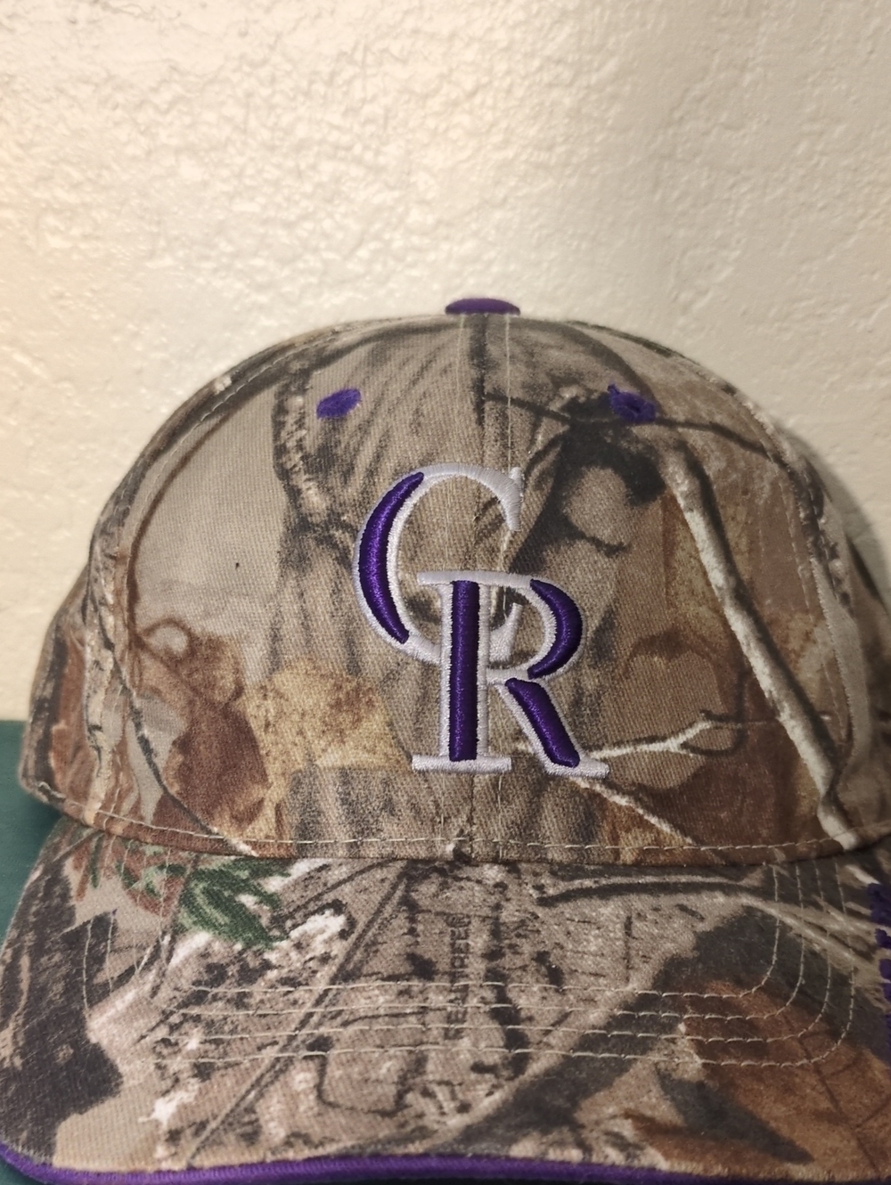 Colorado Rockies Camo Velcro Back Genuine Mlb